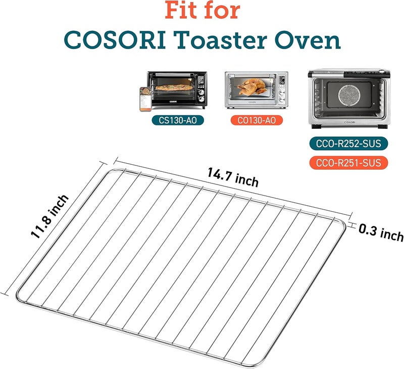 COSORI Oven Wire Rack for CCO-R252-SUS & CCO-R251-SUS，Air Fryer Toaster Oven Replacement Accessories - Image 2